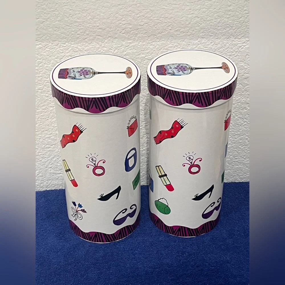 NOB World’s Best Mom Handpainted Wine‎ Glass.